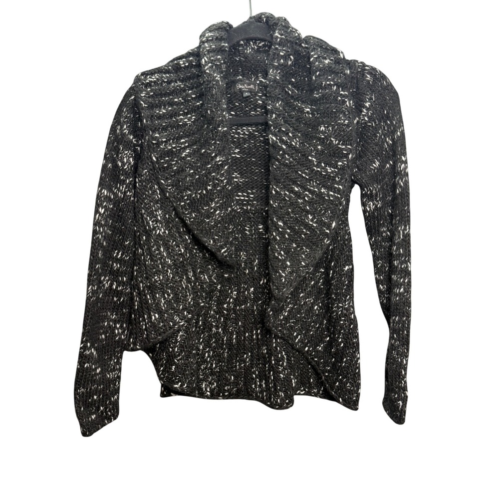Silvia Novelli Noda Cardigan‎ Sweater Womens S Black Italian Dark Academia Goth